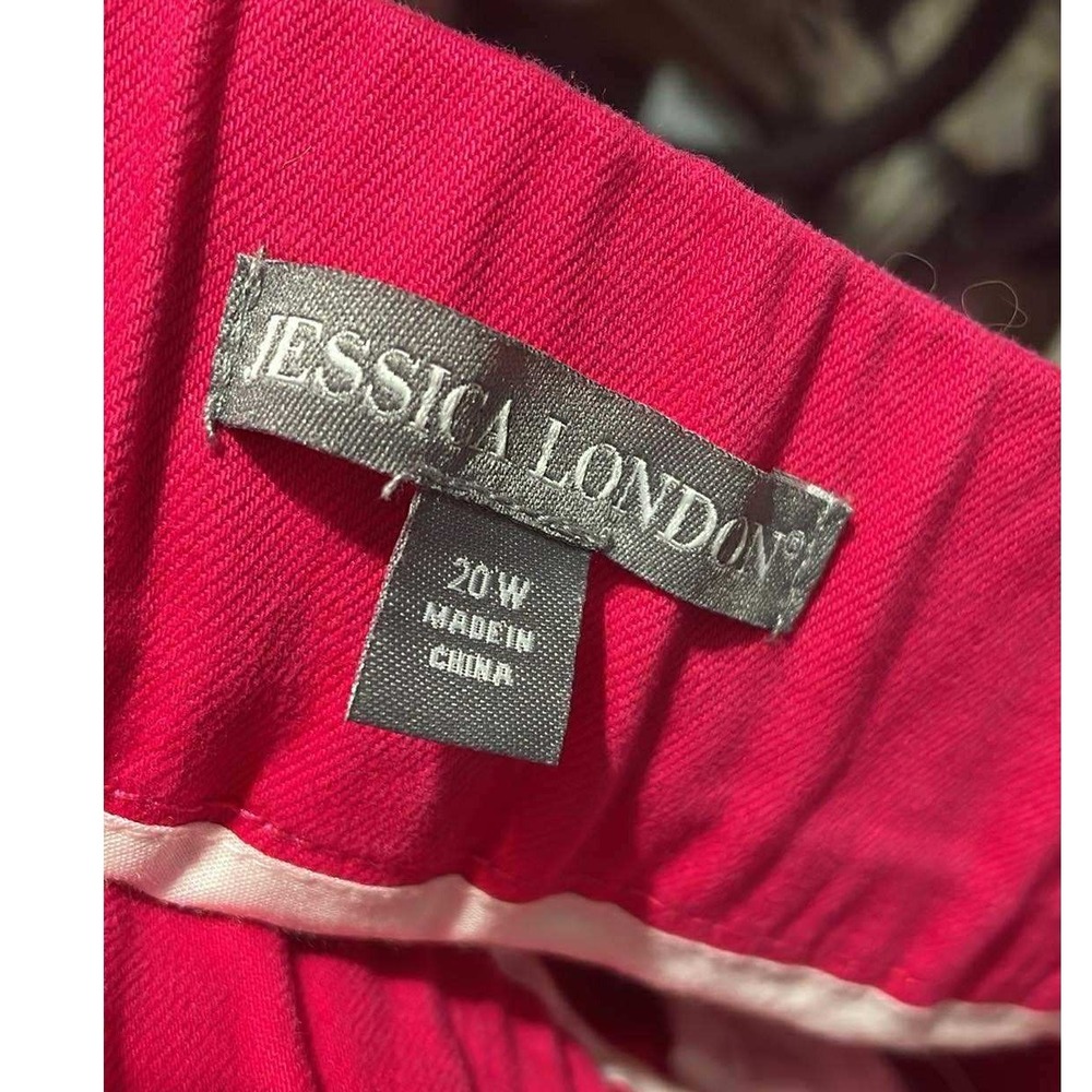Jessica London Womens Denim Skirt Size 20W‎ Pink Cotton Blend Pull On Pencil - Picture 9 of 10